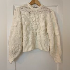 Zara embroidered sweater